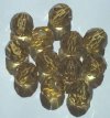 12 20mm Acrylic Faceted Medium Topaz